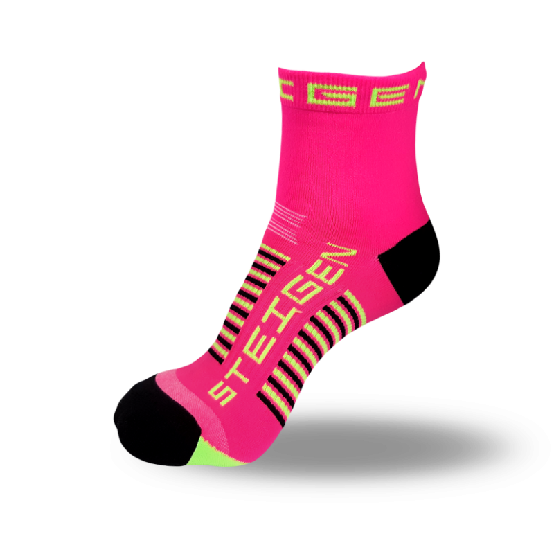 Kids Pink Running Socks ¼ Length