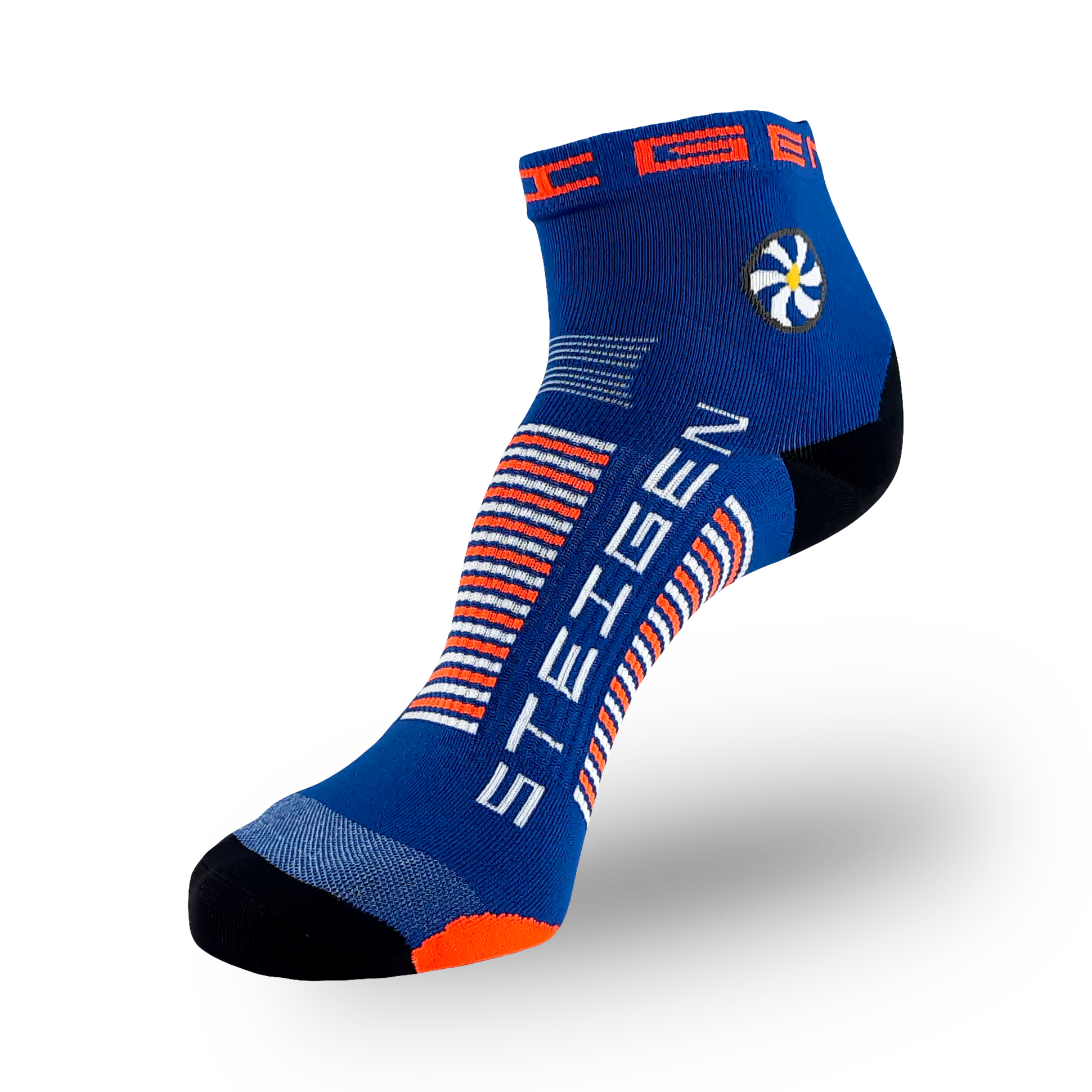 Royal Blue Running Socks ¼ Length