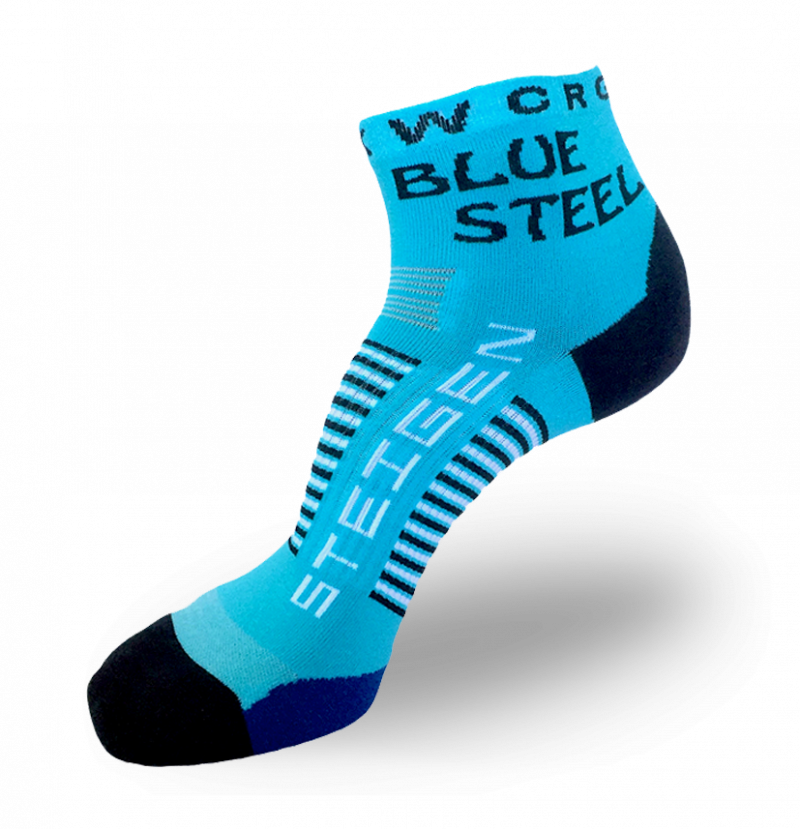 Blue Steel Running Socks ¼ Length