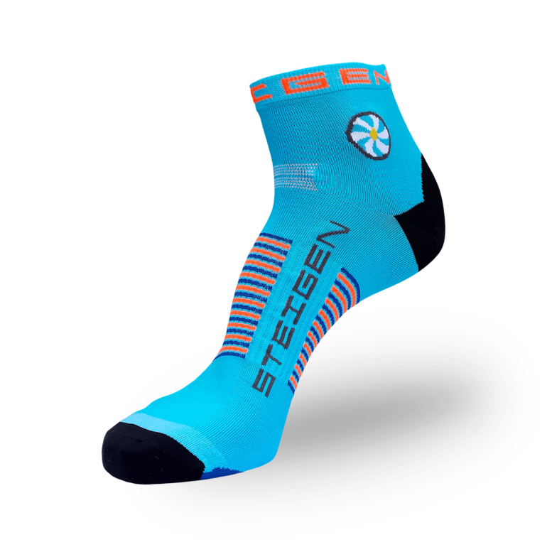 Big Foot (Size 12+ Only) Blue Running Socks ¼ Length