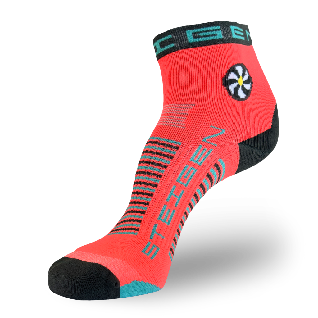 Vector Red  Running Socks ½ Length